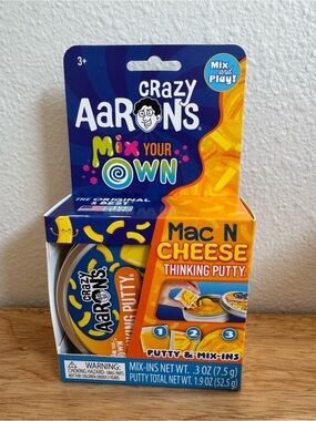 Viral Crazy Aaron’s Mac N Cheese Thinking Putty Mix Your Own Kit NEW 🧀